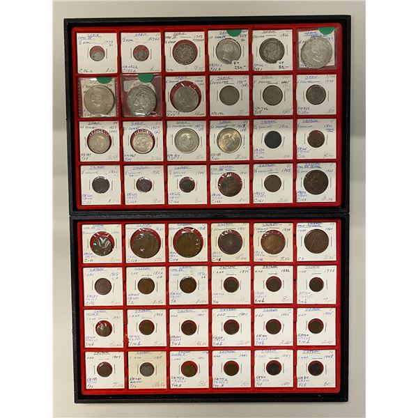 SPAIN AND SWEDEN: LOT of 161 coins