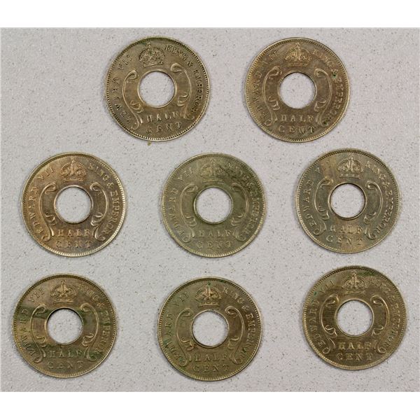 EAST AFRICA & UGANDA: LOT of 8 coins