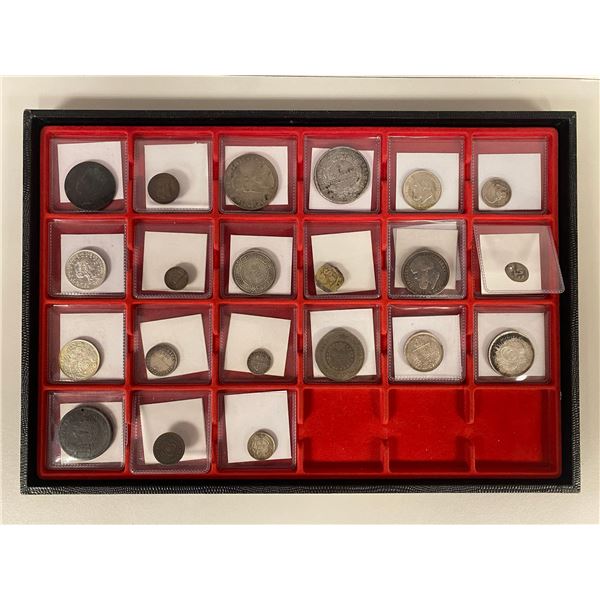 AMERICAS: LOT of 22 coins and tokens