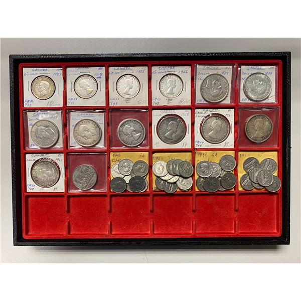CANADA: LOT of 51 coins