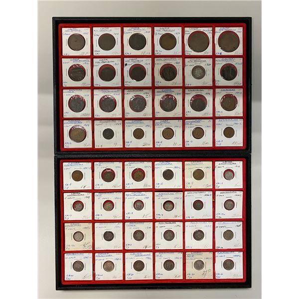CANADA: LOT of 74 coins and tokens