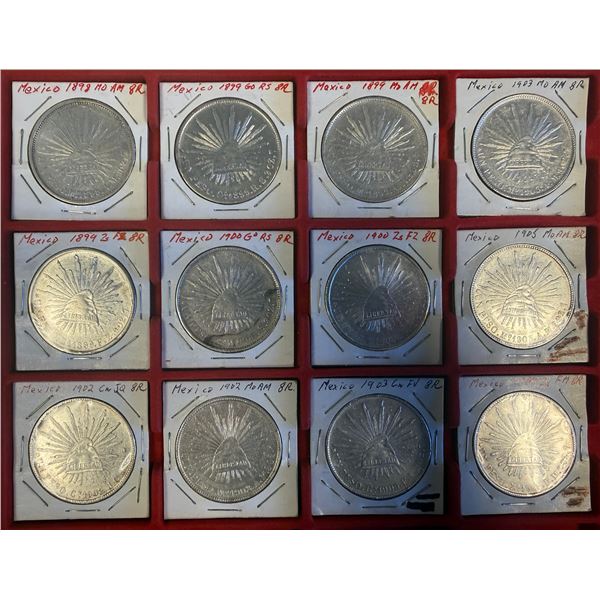 MEXICO: Republic, LOT of 12 coins