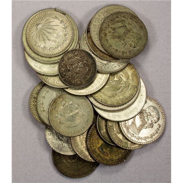 MEXICO: LOT of 24 coins