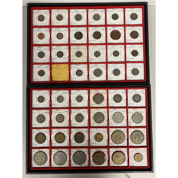 PERU: LOT of 67 coins