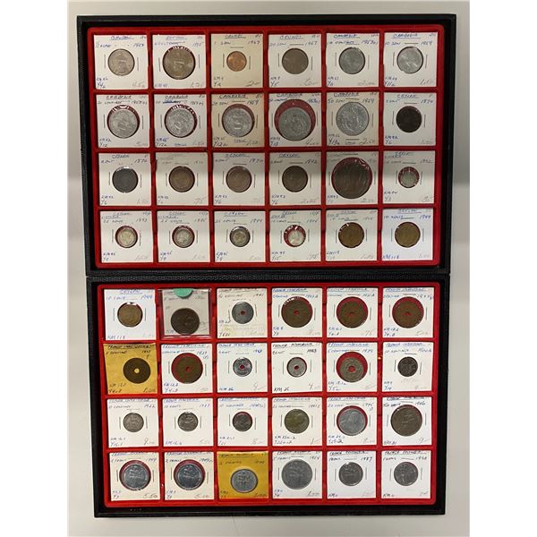 ASIA AND OCEANIA: LOT of 104 coins