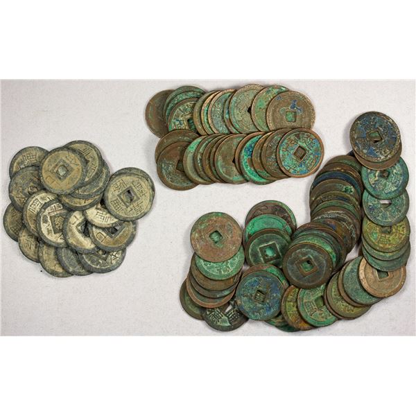VIETNAM (VIET NAM): ANNAM: LOT of 88 coins
