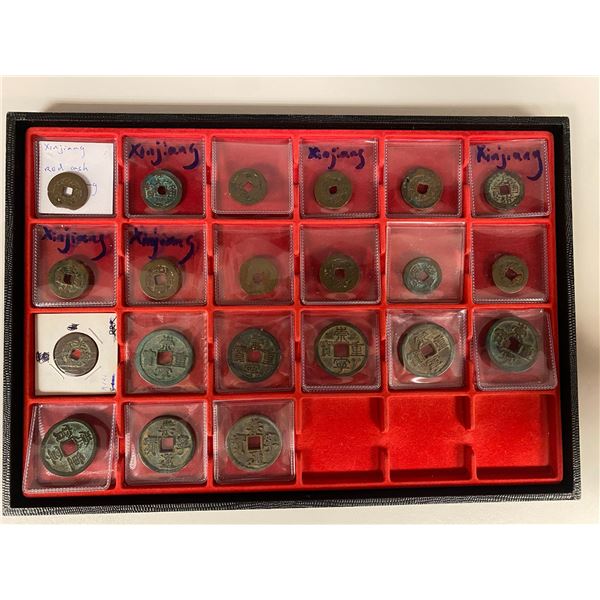 CHINA: LOT of 21 cash coins