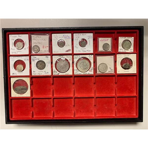 CHINA: LOT of 13 coins