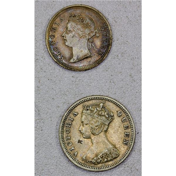 CHINA: HONG KONG: LOT of 2 coins
