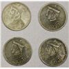 Image 1 : CHINA: TIBET: LOT of 4 AR rupees, Kangding, ND (1939-42)