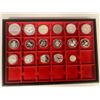 Image 2 : WORLDWIDE: LOT of 17 silver coins