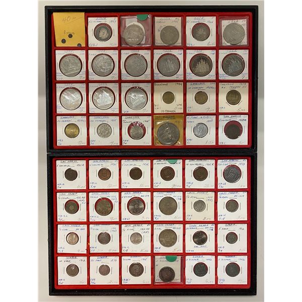WORLDWIDE: LOT of 109 coins