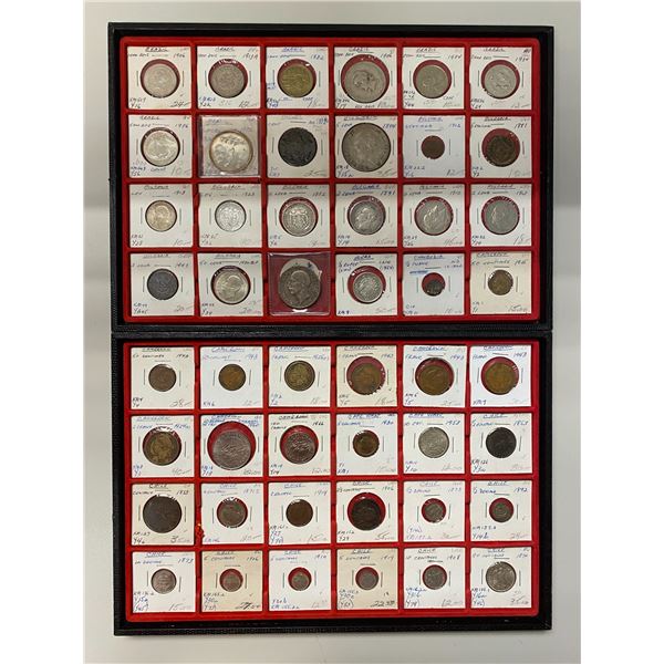 WORLDWIDE: LOT of 51 coins