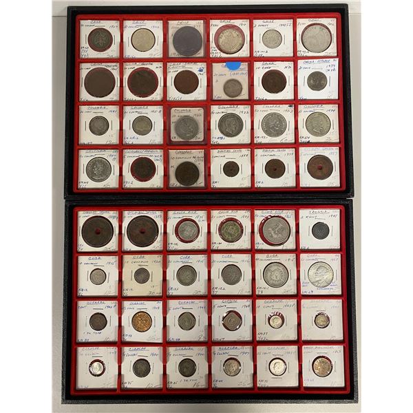 WORLDWIDE: LOT of 59 coins