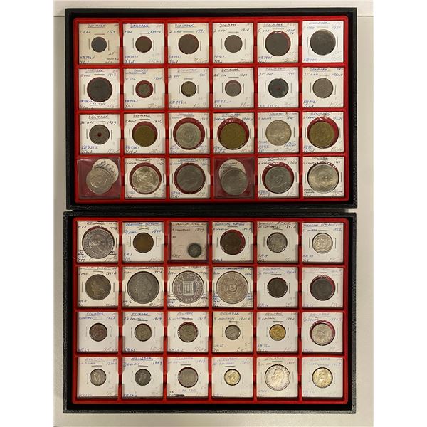 WORLDWIDE: LOT of 61 coins