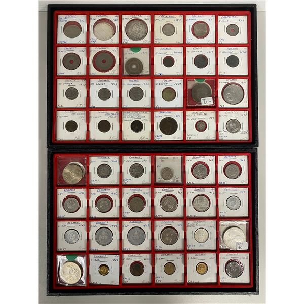 WORLDWIDE: LOT of 96 coins