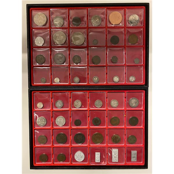 WORLDWIDE: LOT of 133 coins and tokens