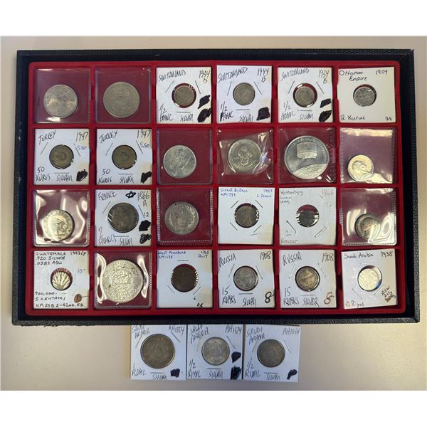WORLDWIDE: LOT of 27 coins and medals