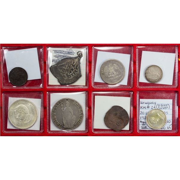 WORLDWIDE: LOT of 8 coins