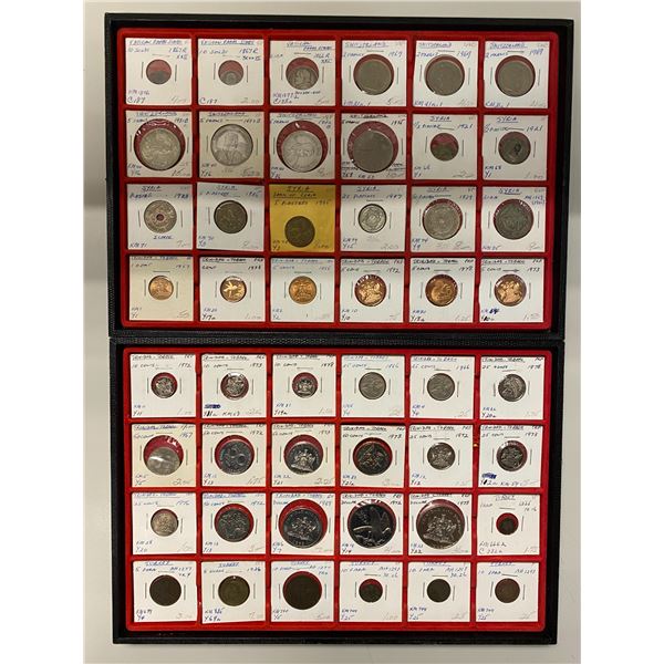 WORLDWIDE: LOT of 109 coins