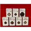 Image 1 : WORLDWIDE: LOT of 7 certified coins