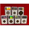 Image 2 : WORLDWIDE: LOT of 7 certified coins