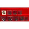 Image 2 : WORLDWIDE: LOT of 9 coins, tokens, and medals
