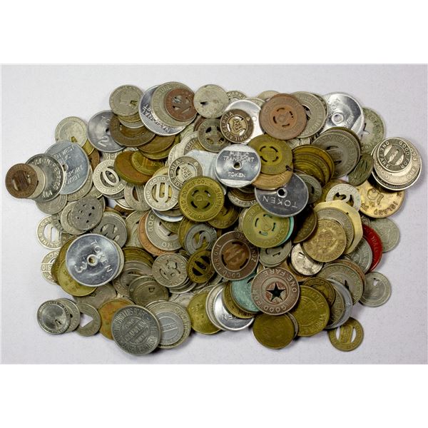 WORLDWIDE: LOT of 300 transportation tokens, ND