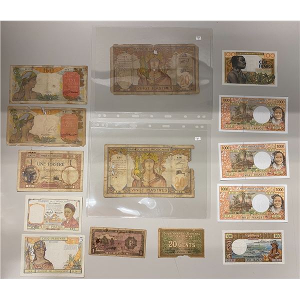 WORLDWIDE: LOT of 14 banknotes
