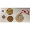 Image 2 : WORLDWIDE: LOT of 5 exonumia items
