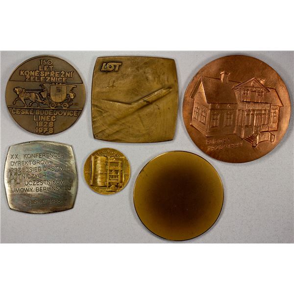 WORLDWIDE: LOT of 6 medals