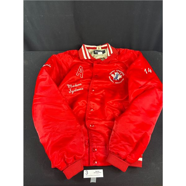 Vintage Size Small Surrey Canadian Baseball Nylon Jacket