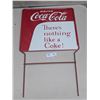 Image 1 : Vintage Coco Cola Back of Rack Sign 16.5 by 27 Tall