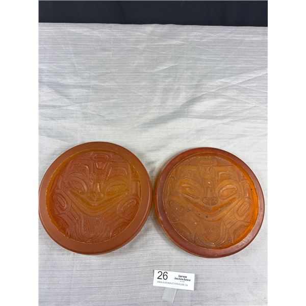 Lot of 2 Vintage Native Molds