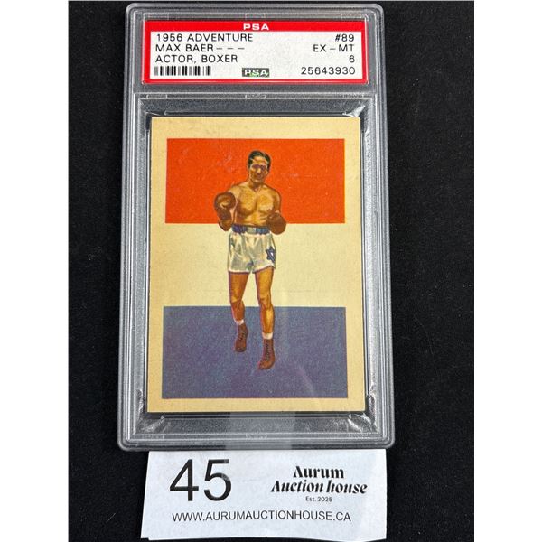 Graded Adventure Max Baer Actor.Boxer Trading Card