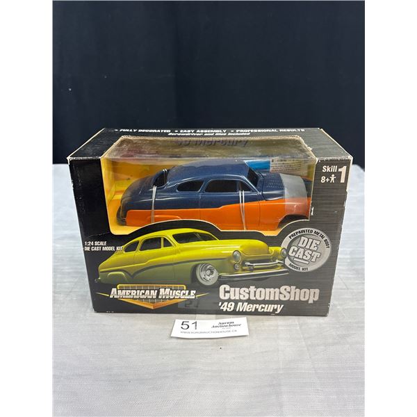 American Muscle 1:24 Scale Die Cast Model Kit 49 Mercury Sealed in Original Box