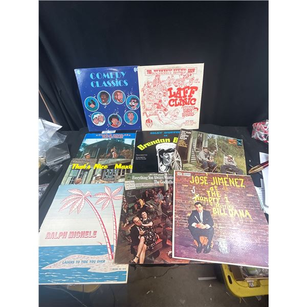 Lot of 13 Vintage Comedy Lps, Sex to Sexty, Comedy Classics, 5 Jose Jimenez +