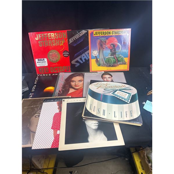 Lot of 15 Vintage Lps, 3 Mint Jefferson Starship (1 Quadra Disc), Paul McCartney +