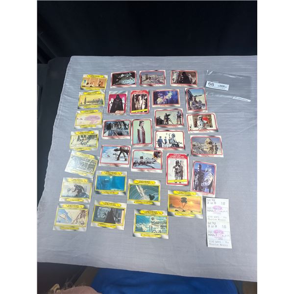 Lot of 29 1980 Star Wars Empire Strikes Back Cards