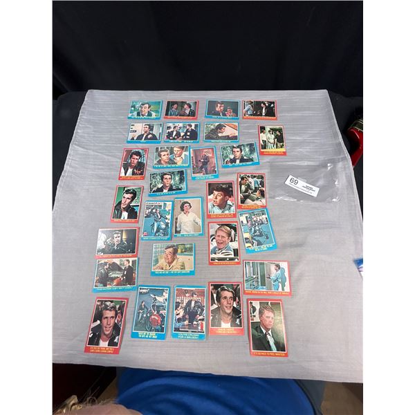 Lot of 28 1976 Happy Days Cards
