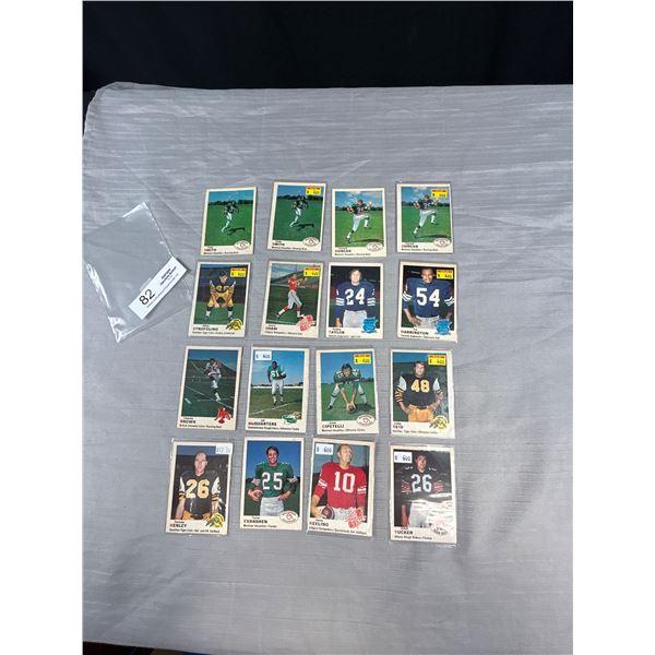 Lot of 16 OPC 1970 CFL Football Cards