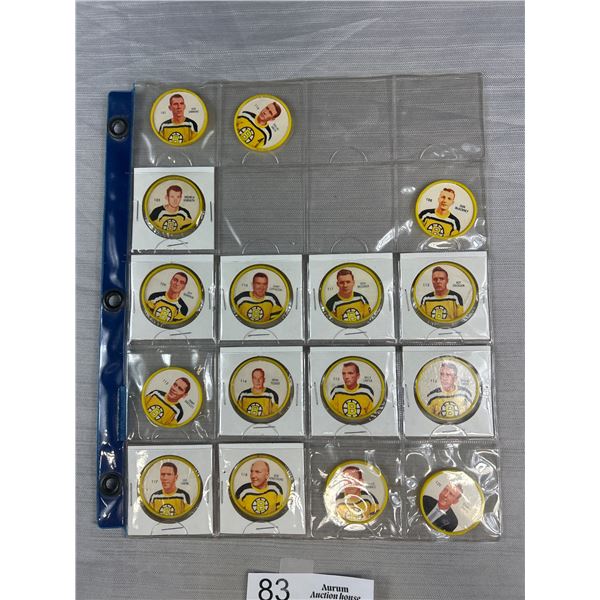 1960/61 Shirriff/Salada NHL Coins Boston Bruins 16 Coins of a 20 Team Set