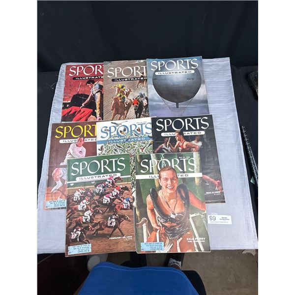 Great Lot of 8 1955 Sports Ilustrated