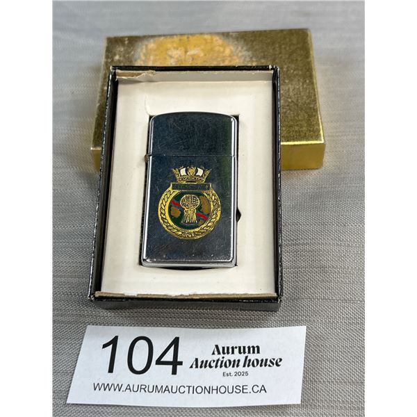 Vintage Zippo Saskatchewan Lighter in Original Box