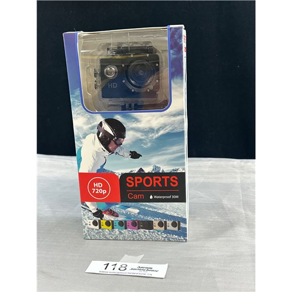 Waterproof, HD720p Sports Cam New Unopened