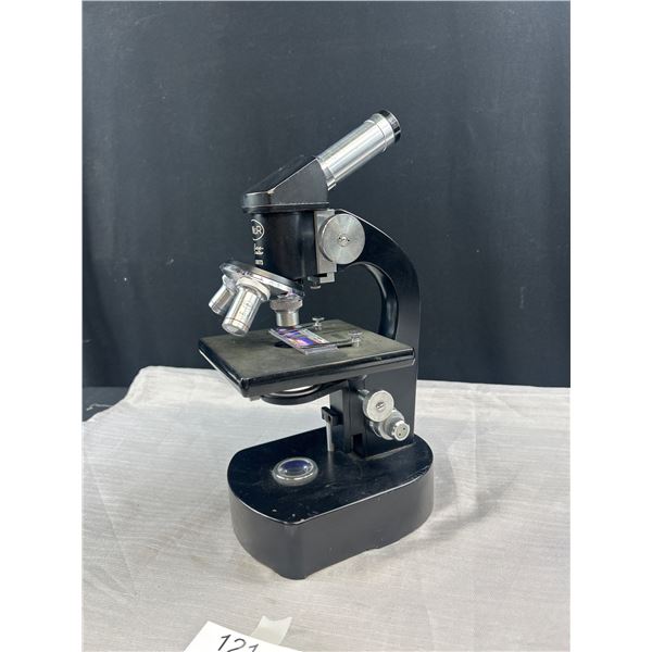 Vintage VWR Monocular micromaster Microscope with Fine and Course Focus, 10x Eyepiece and 3 objectiv