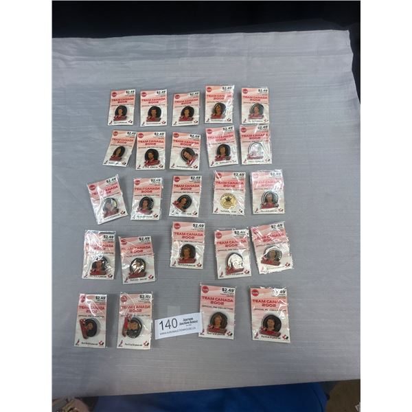 Lot of 24 2002 Team Canada Pins in Package