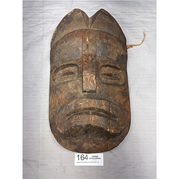 Native Mask Signed On The Reverse w/ An Incised "N" Pencilled Notation On Reverse States That The Ma
