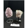 Image 1 : 2 Amethysts on Stands