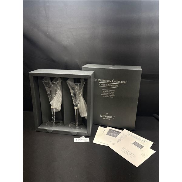 Waterford Crystal The Millenium Collection 2 Glasses in Box